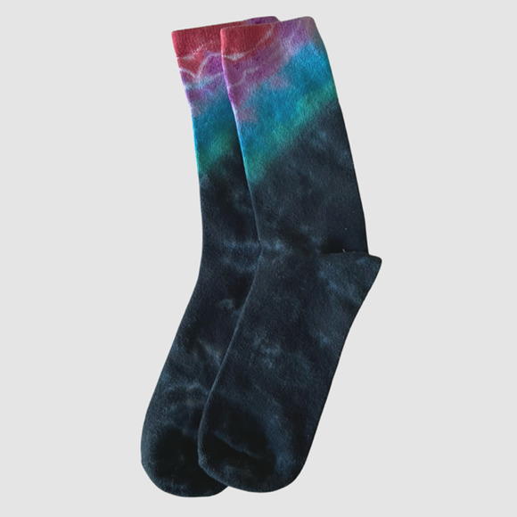 Tomcat Tie Dye Creations Women's Galaxy Design Socks, NWT-Size Adult Up to 11 - Picture 2 of 4